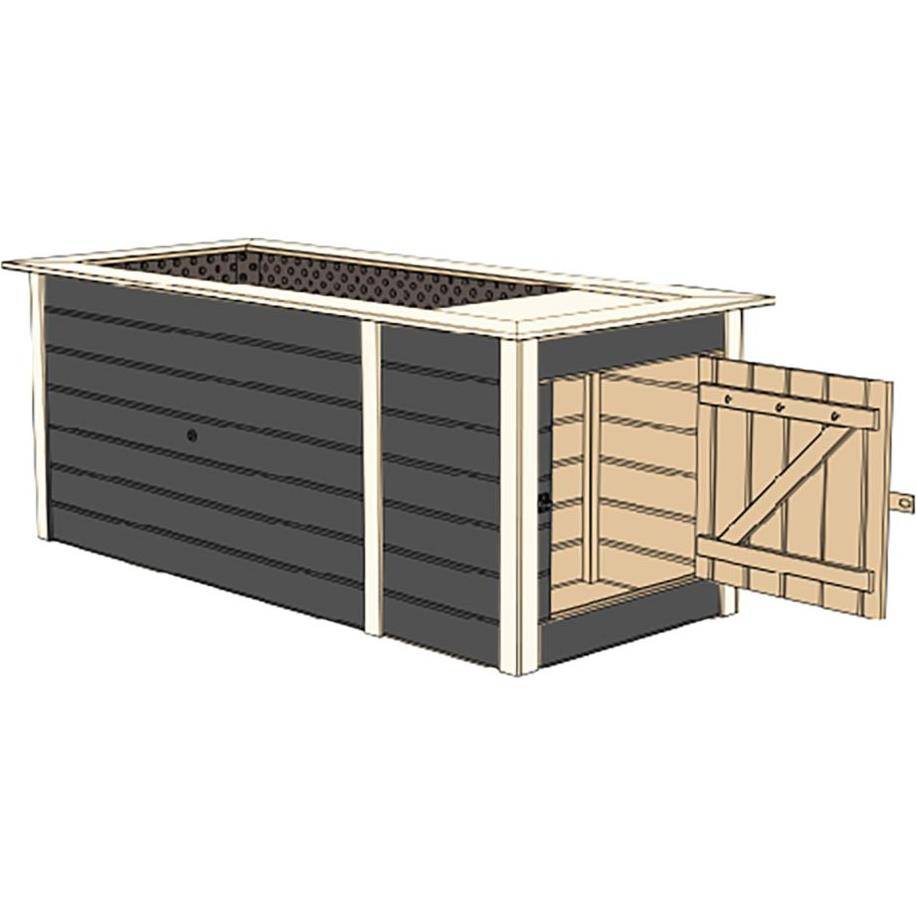 Weka - Jardinière surélevé Bois av rangement Weka L.217 x l.92 x H.81 cm - Image 1