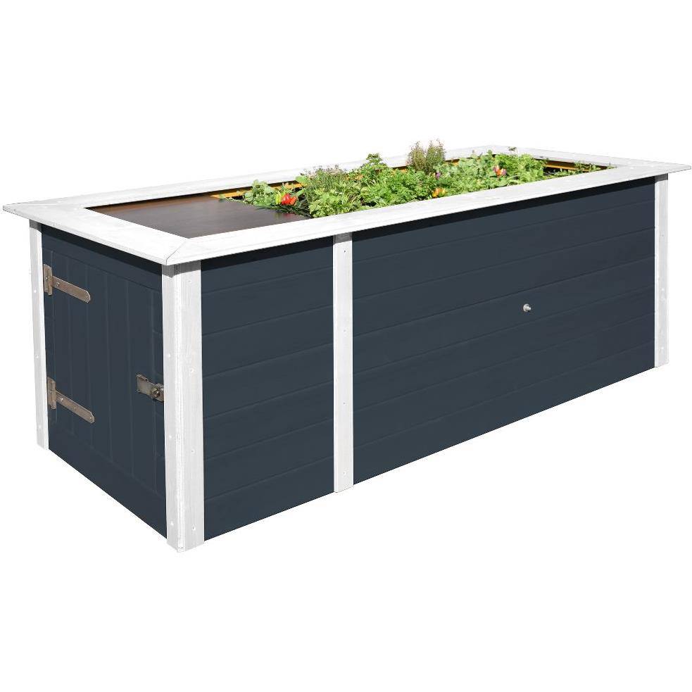 Weka - Jardinière surélevé Bois av rangement Weka L.217 x l.92 x H.81 cm - Image 2