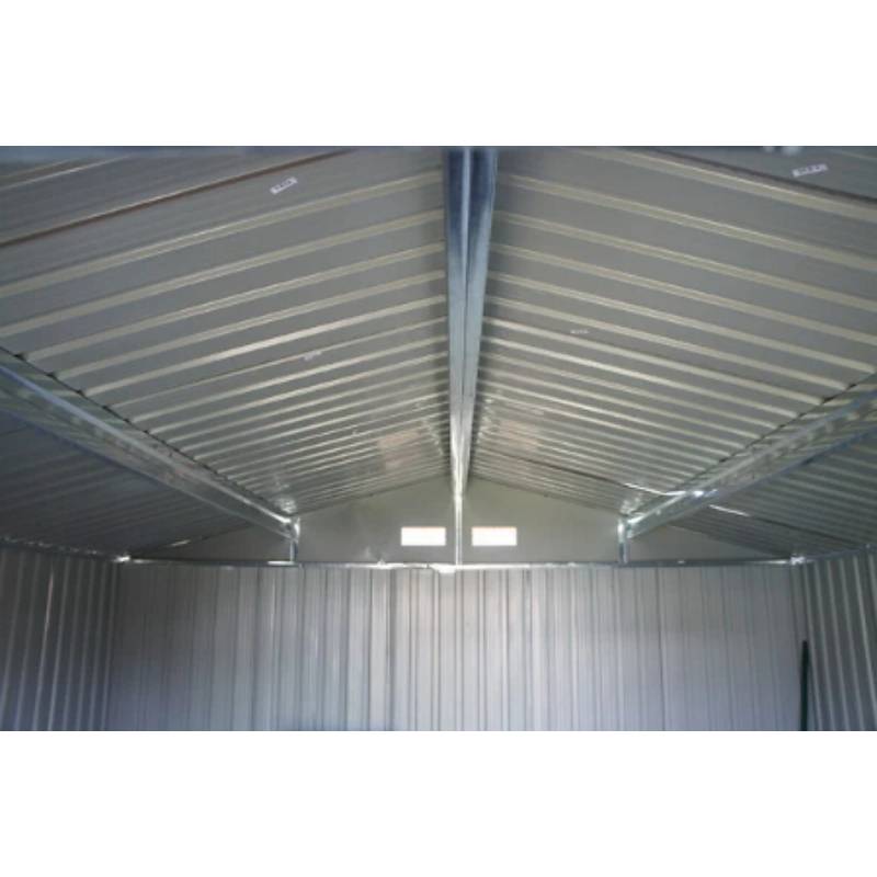 Abri de Jardin Métal Gris Bois Vieilli 321 x 421 x 205 cm 1014 - CHALET & JARDIN - Image 6