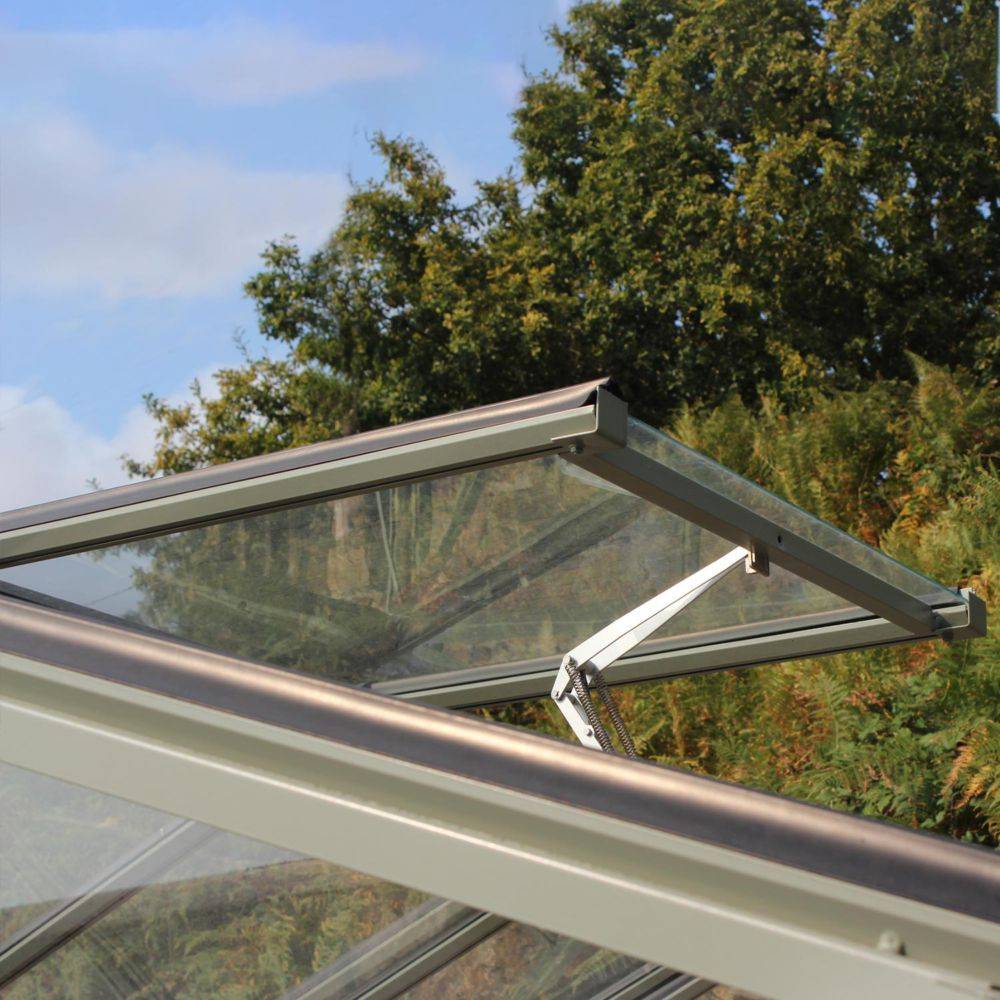 LAMS - Serre de jardin verre trempé aluminium brut 12 m² Supra avec embase - Lams - Image 3