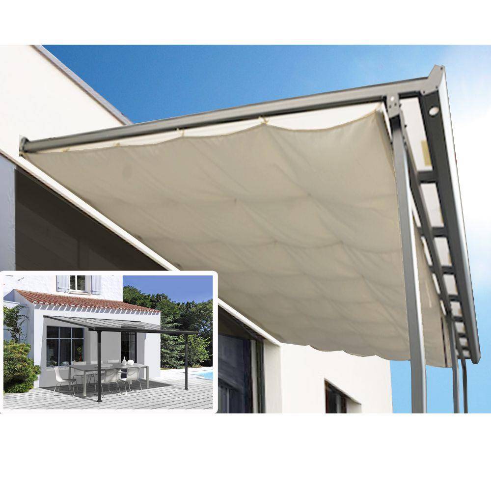 Toit Terrasse Aluminium Gris Anthracite – HABRITA - Image 1