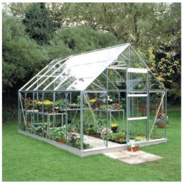 Serre en verre horticole Universal aluminium 9.90 M2 + embase - Image 4
