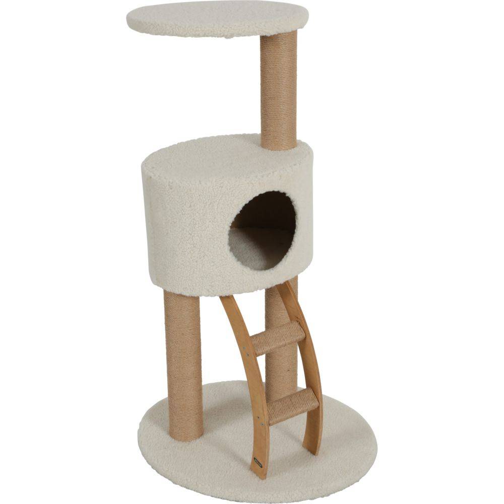 Arbre à chat 1m05 laine de mouton synthétique - MONTANA - Imagen 1