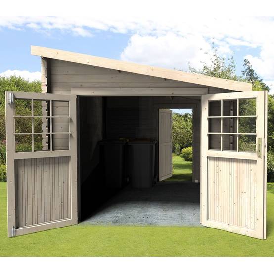 Abri De Jardin Bois Adossable Esprit - DECOR ET JARDIN - Image 1