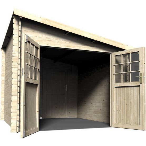 Abri De Jardin Bois Adossable Esprit - DECOR ET JARDIN - Image 4