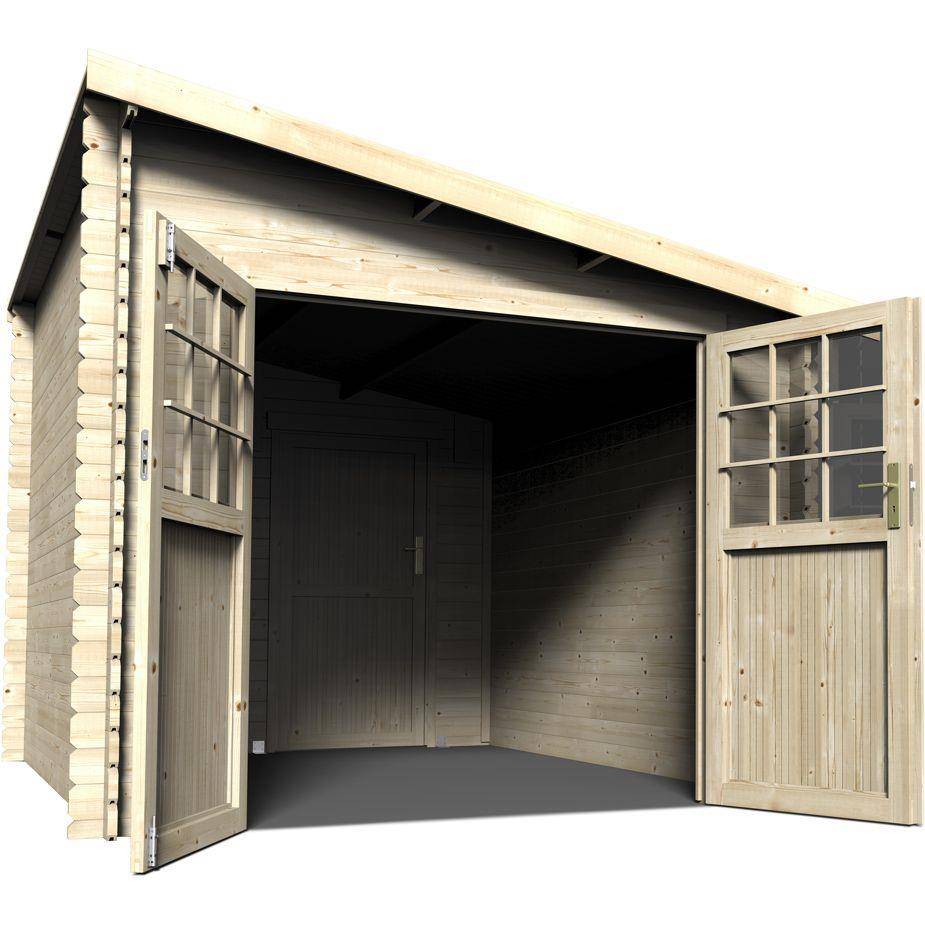 Abri De Jardin Bois Adossable Esprit - DECOR ET JARDIN - Image 4