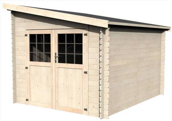 Abri De Jardin Bois Adossable Esprit - DECOR ET JARDIN - Image 5