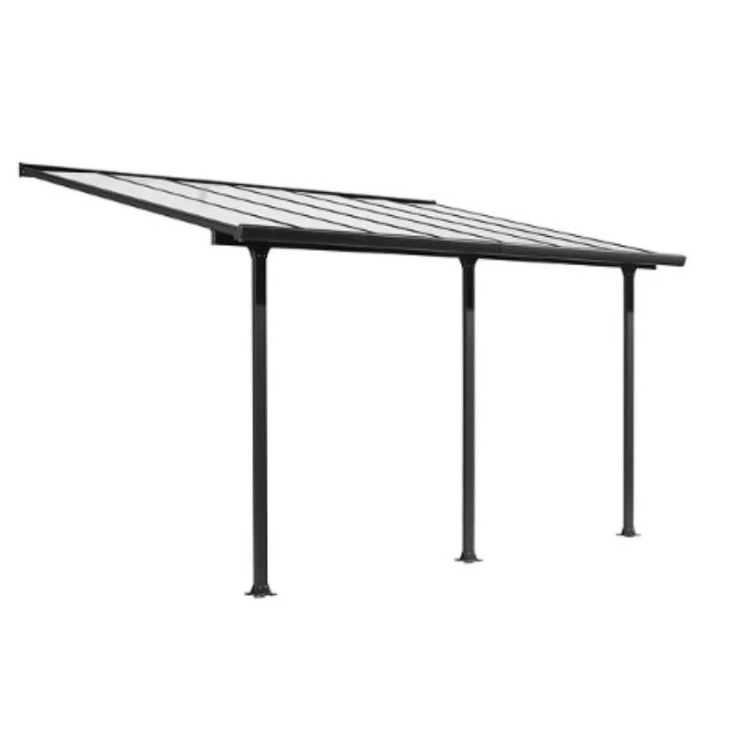 Tonnelle adossée aluminium 12 m2 - Habrita - Image 1