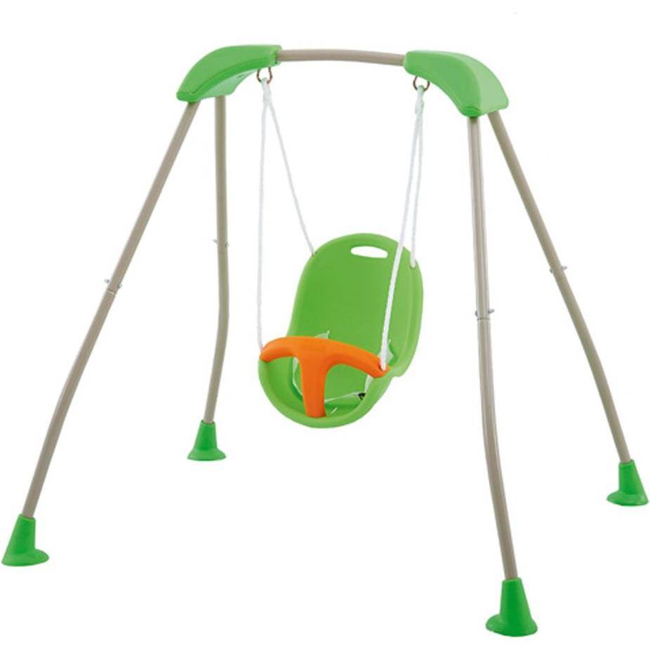 ALÉO BY TRIGANO  - Portique bébé pliable métal vert et gris 150x138x119 cm BABY'K - Trigano - Image 1