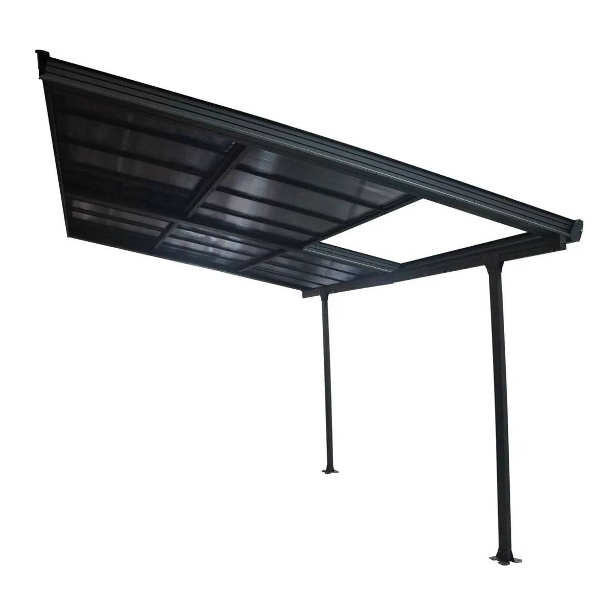 Pergola adossée aluminium avec toit coulissant 12 m2 - Habrita - Image 12