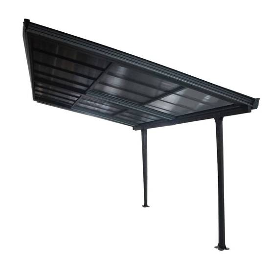 Pergola adossée aluminium avec toit coulissant 12 m2 - Habrita - Image 9