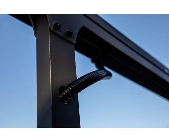 Pergola adossée aluminium avec toit coulissant 12 m2 - Habrita - Image 13