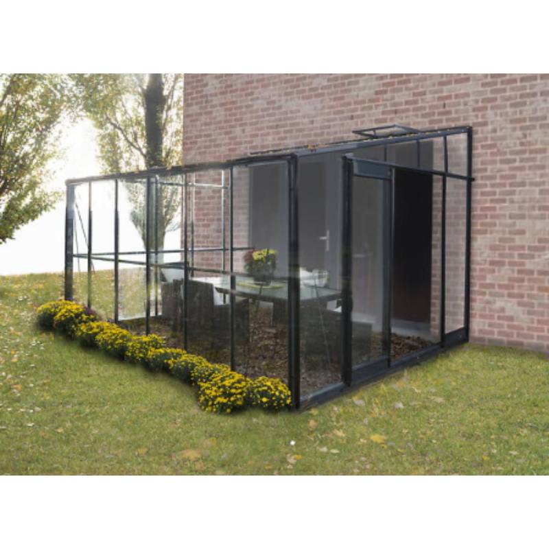 Serre Adossée Verre Trempé – CHÂLET-JARDIN - Image 1