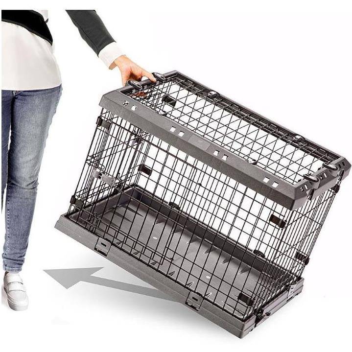Ferplast - Cage de transport pour chien avec roulettes - Ferplast