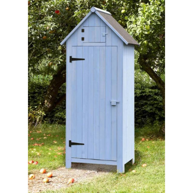 Armoire de Jardin Cabine Bois Bleu 0,41 m2 – HABRITA