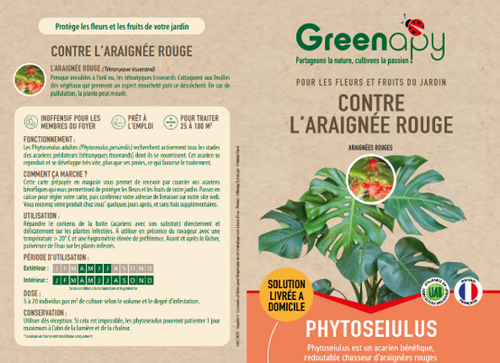 Greenapy - Acarien prédateur Phytoseiulus persimilis boîte de 500 - Greenapy - Image 1