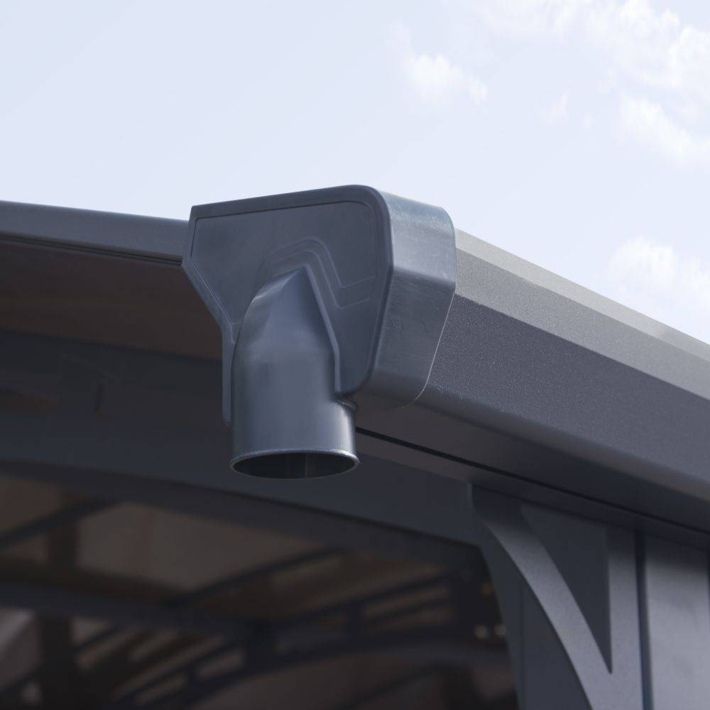 Canopia by Palram - Carport Arcadia 12700 Aluminium Polycarbonate Gris 1290x359x242 cm – PALRAM - Image 3
