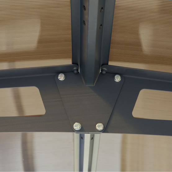 Canopia by Palram - Carport Arcadia 12700 Aluminium Polycarbonate Gris 1290x359x242 cm – PALRAM - Image 7