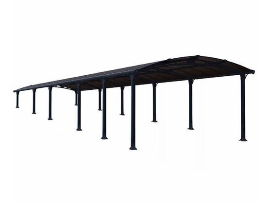Canopia by Palram - Carport Arcadia 12700 Aluminium Polycarbonate Gris 1290x359x242 cm – PALRAM - Image 6