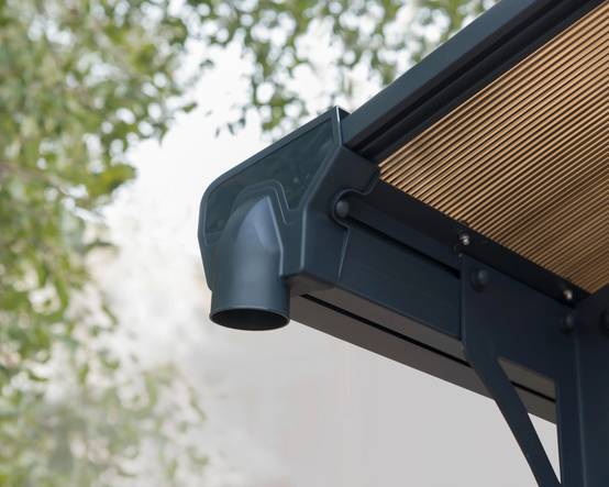 Canopia by Palram - Carport Arcadia 12700 Aluminium Polycarbonate Gris 1290x359x242 cm – PALRAM - Image 9