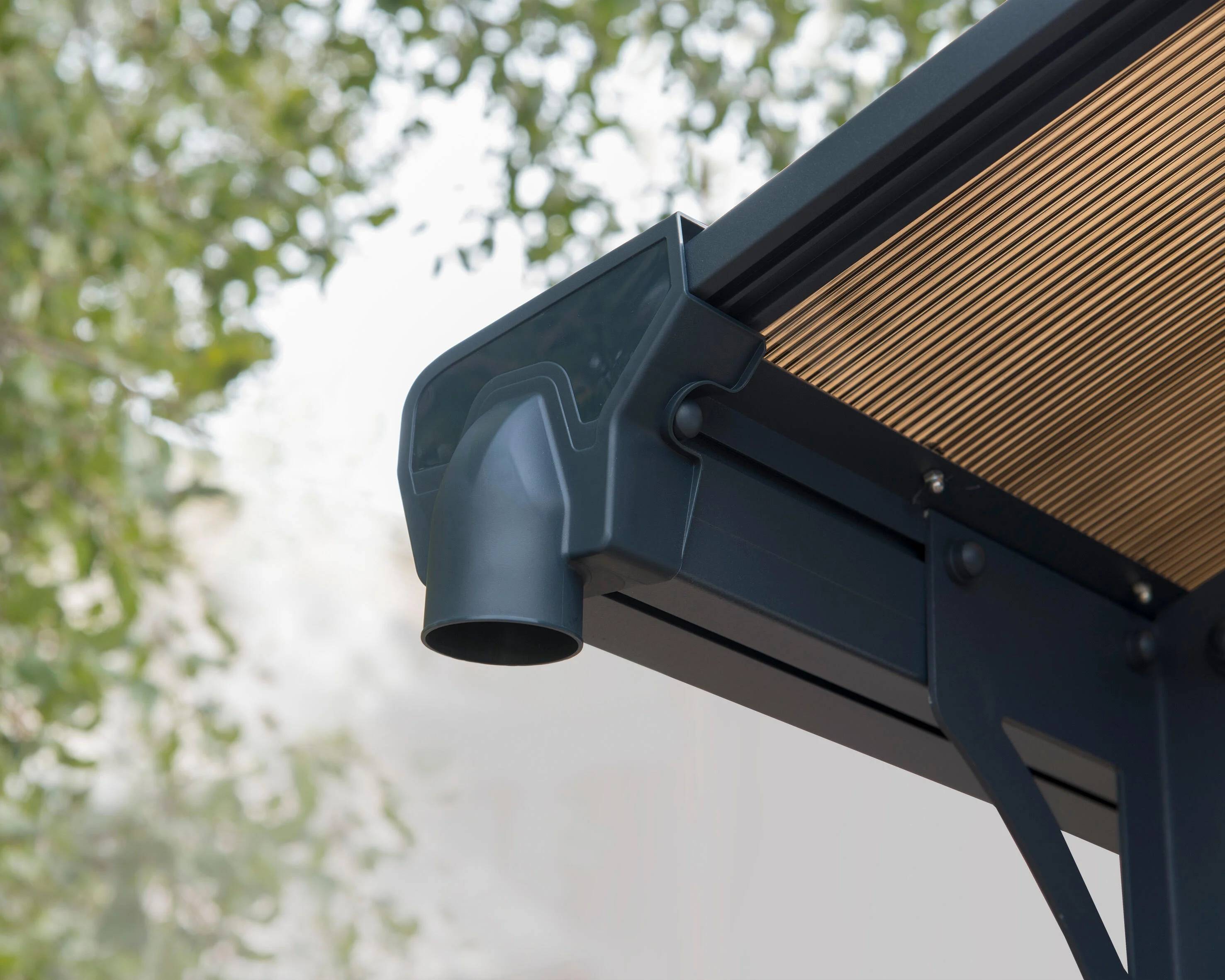 Canopia by Palram - Carport Arcadia 12700 Aluminium Polycarbonate Gris 1290x359x242 cm – PALRAM - Image 9