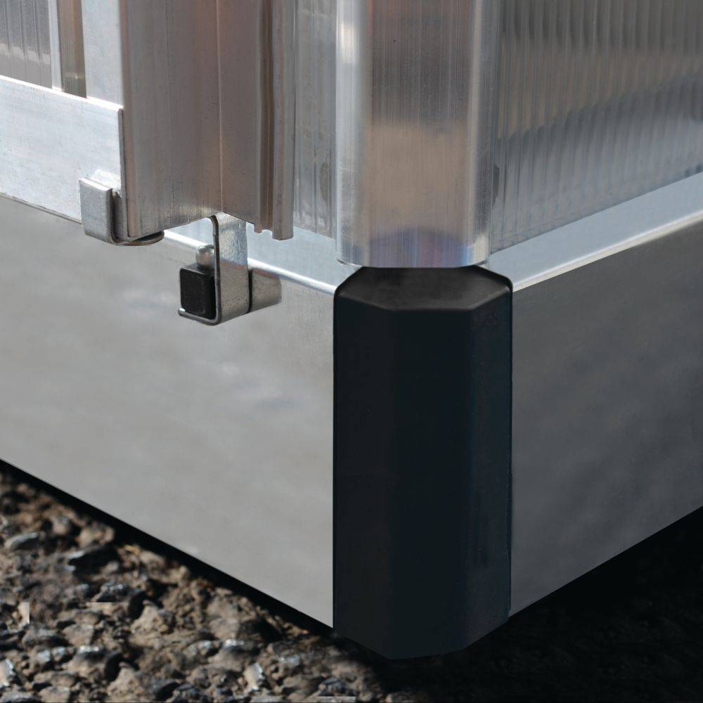 Canopia by Palram - Serre de jardin polycarbonate aluminium brut 2,3 m² Mythos avec embase - Canopia by Palram - Image 6
