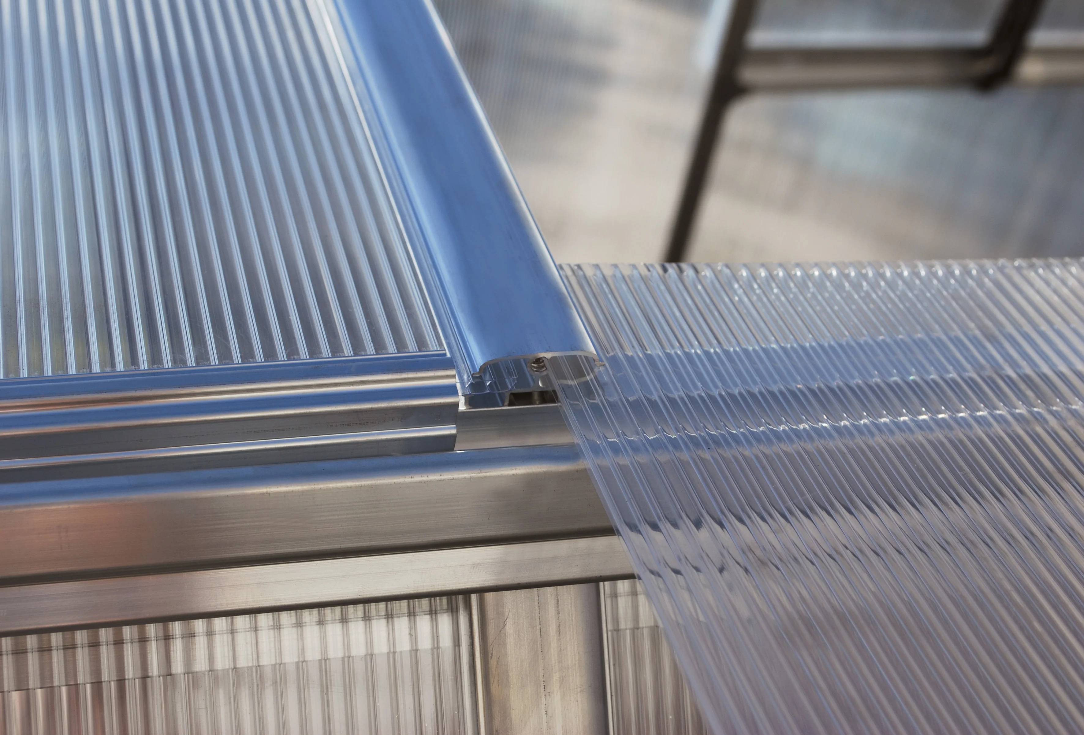 Canopia by Palram - Serre de jardin polycarbonate aluminium brut 2,3 m² Mythos avec embase - Canopia by Palram - Image 14