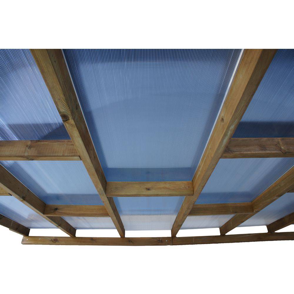 Pérgola Techo Madera Tratada Policarbonato – MADERA TRATADA AUTOCLAVE - Imagen 5