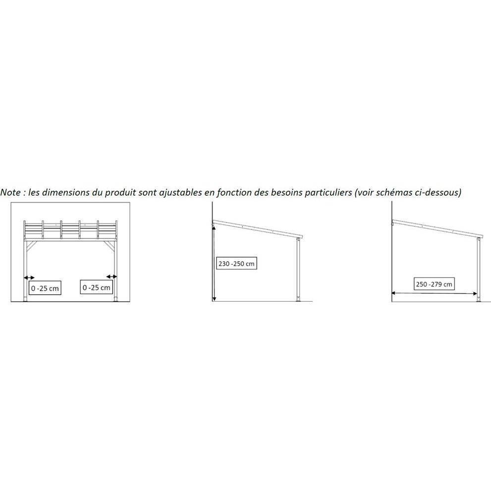 Pérgola Techo Madera Tratada Policarbonato – MADERA TRATADA AUTOCLAVE - Imagen 6