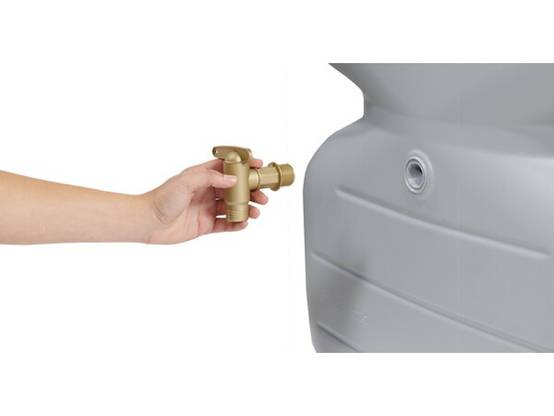 Garantia - Récupérateur d'eau de pluie 1000L robinet et collecteur inclus gris béton - GARANTIA - Image 2