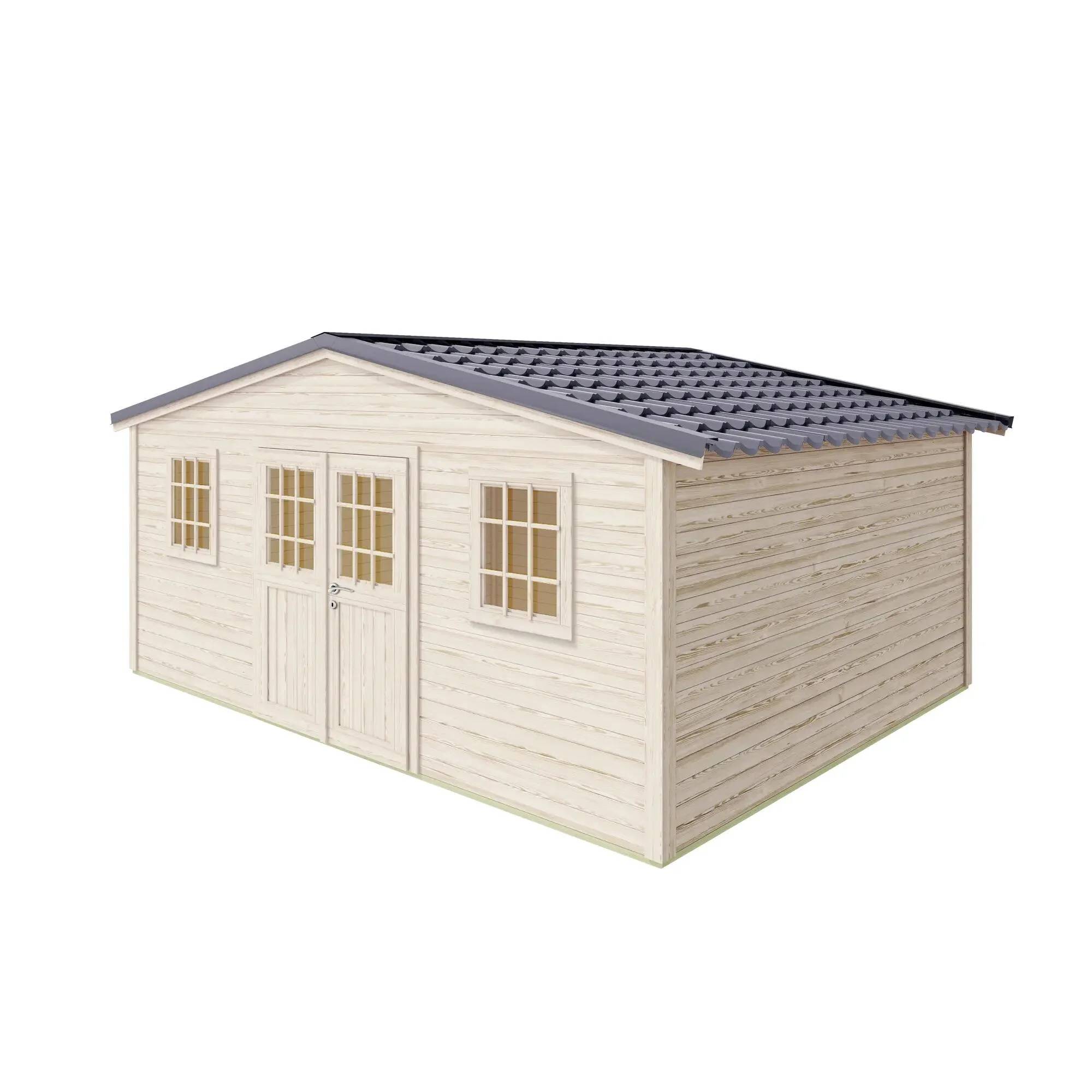 Cerland - Abri de Jardin Bois Epicéa Double Porte 21,18 m² – MADEIRA - Image 1