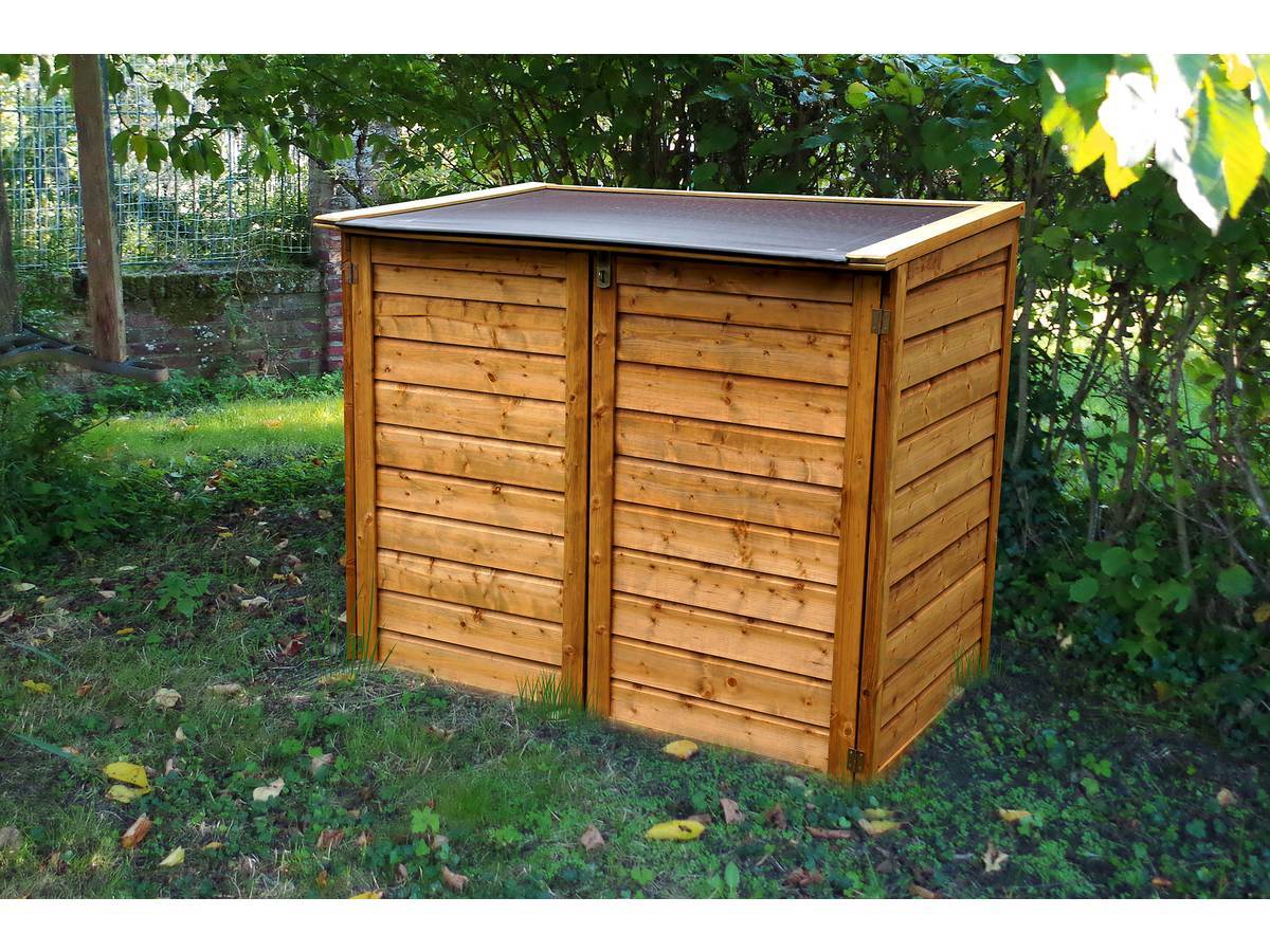 Chalet & Jardin - Coffre de jardin Bois Marron 1350 L H 125 cm – CHALET & JARDIN - Image 8