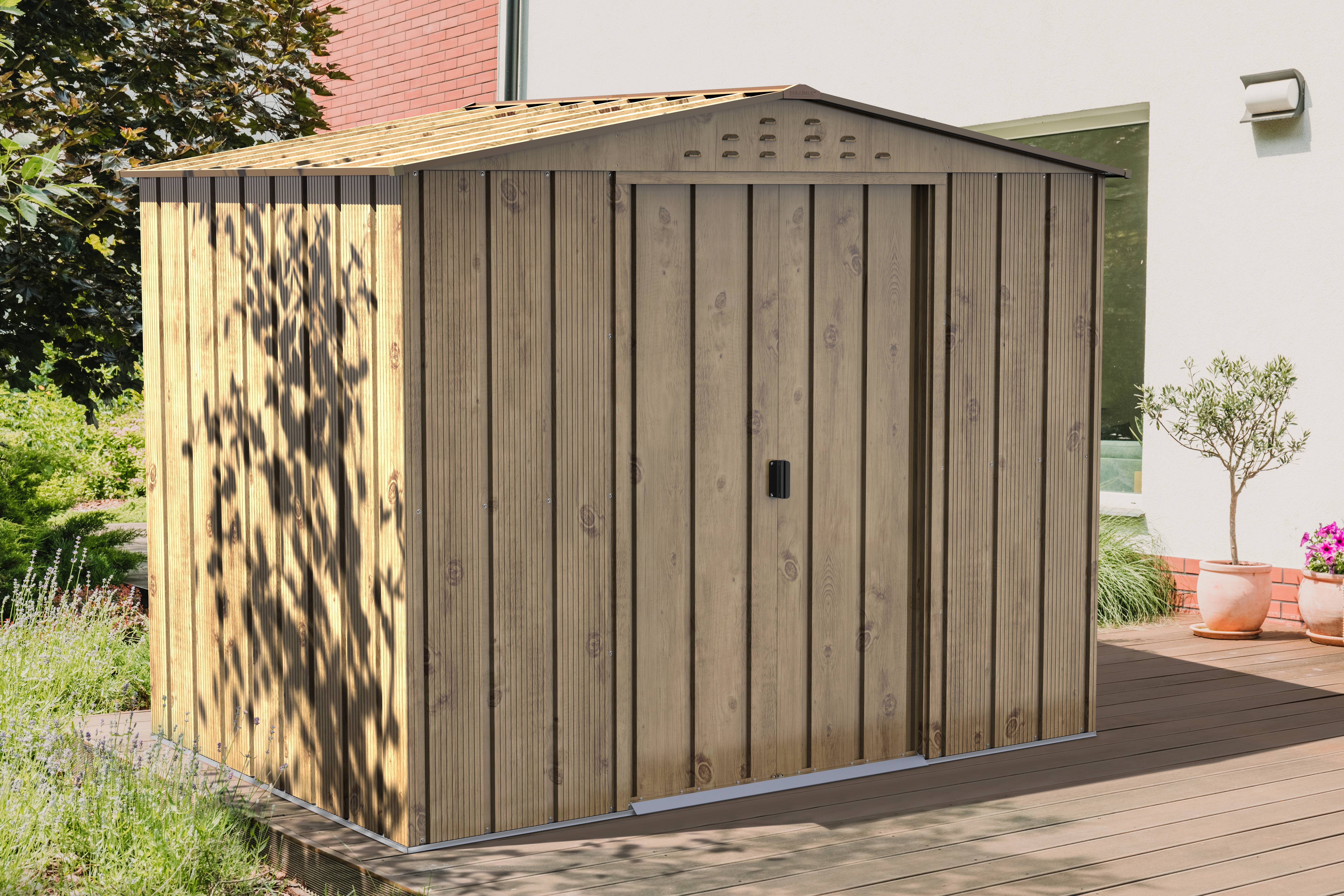 Duramax - Abri de Jardin Métal Imitation Bois 7,75m² Ep.33mm – DURAMAX