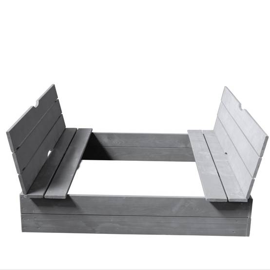Soulet - Bac à sable bois lasuré gris avec bancs – SOULET - Image 4