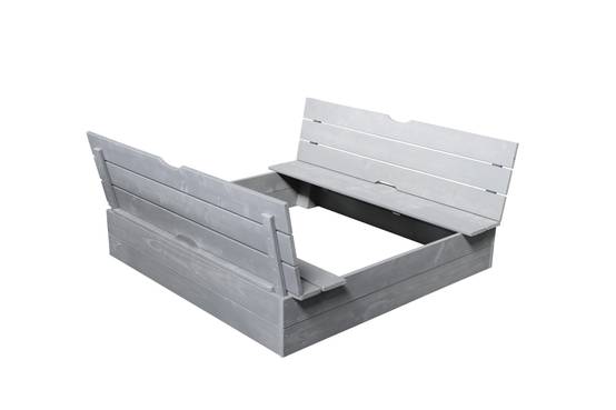 Soulet - Bac à sable bois lasuré gris avec bancs – SOULET - Image 5