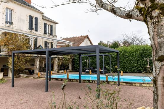 Pergola bioclimatique autoportante aluminium XXL 21,52 m2 - Image 5
