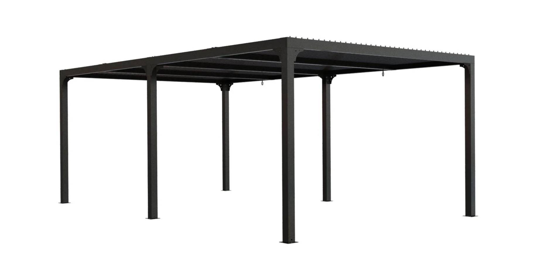 Pergola bioclimatique autoportante aluminium XXL 21,52 m2 - Image 6