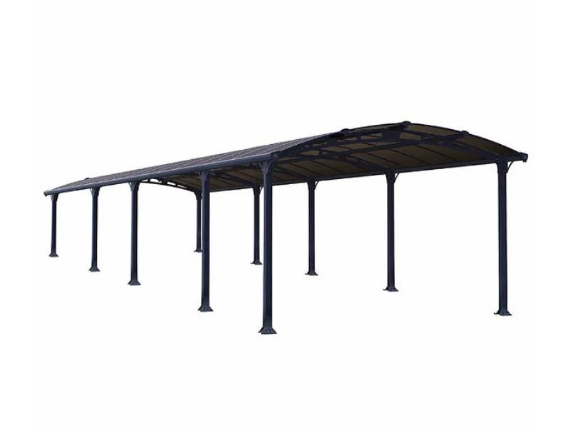 Carport Arcadia 10600 Polycarbonate Aluminium Gris Anthracite 107,7x359x242 cm – PALRAM - Image 5