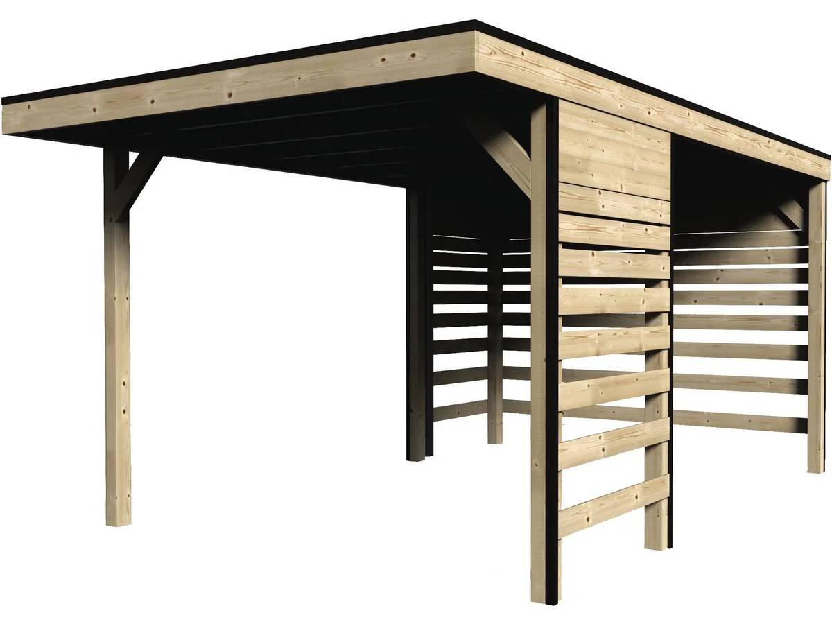 Carport 1 Coche Madera Abeto – DECOR & JARDIN - Imagen 6