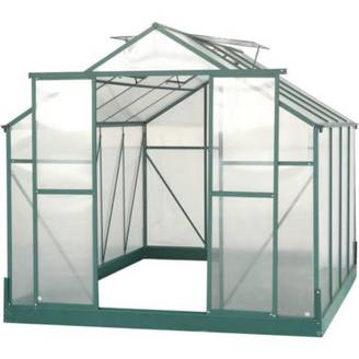 Serre de Jardin Aluminium Polycarbonate 4 mm Vert 7,44 m² SR3024J - HABRITA