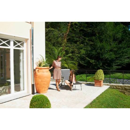 Garantia - Récupérateur d'eau de pluie 260L collecteur et robinet inclus PP coloris terre cuite - GARANTIA - Image 3