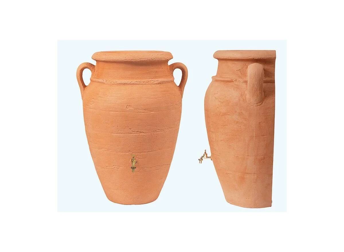 Garantia - Récupérateur d'eau de pluie 260L collecteur et robinet inclus PP coloris terre cuite - GARANTIA - Image 8