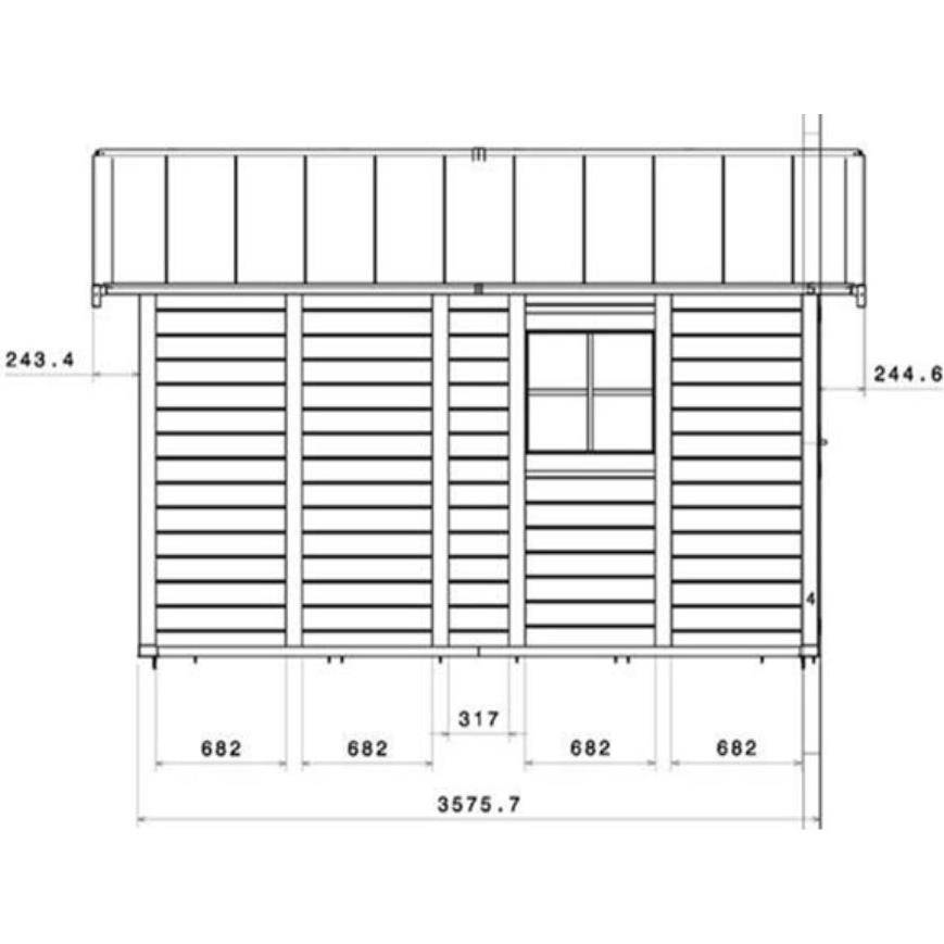 Abri de jardin PVC Gris foncé 11 m² avec Kit de fixation – GROSFILLEX