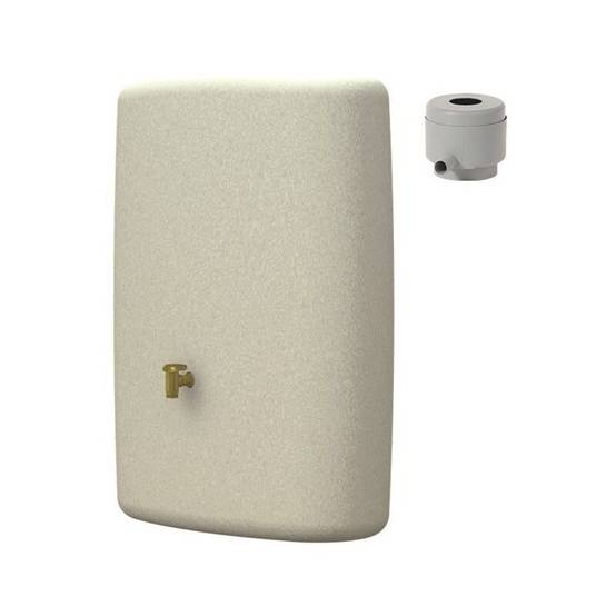 Garantia - Récupérateur d'eau de pluie mural 275L robinet et collecteur inclus Terra sable - GARANTIA - Image 6