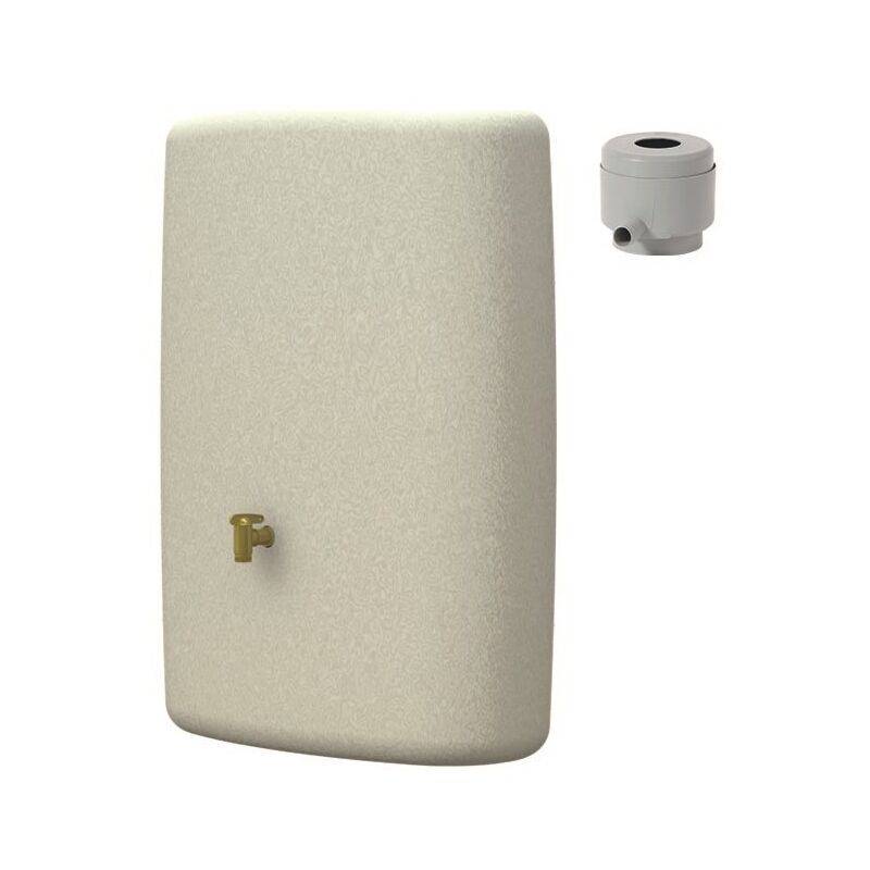 Garantia - Récupérateur d'eau de pluie mural 275L robinet et collecteur inclus Terra sable - GARANTIA - Image 6