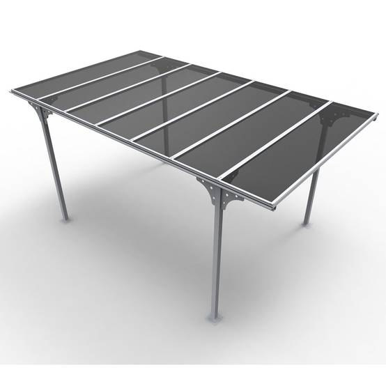 Carport aluminium toit polycarbonate : 1 voiture - 14,70 M2 - Image 3