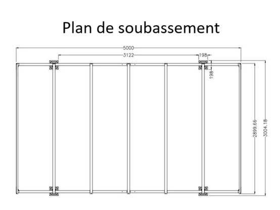 Carport aluminium toit polycarbonate : 1 voiture - 14,70 M2 - Image 7