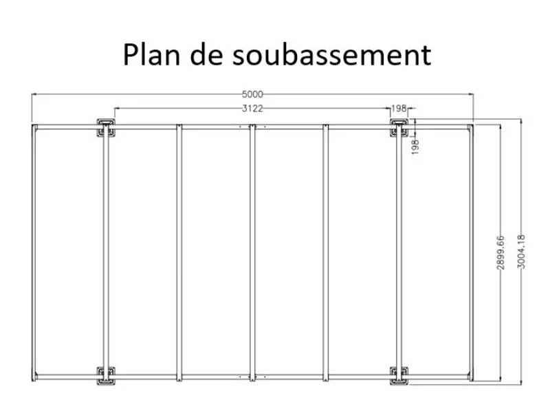 Carport aluminium toit polycarbonate : 1 voiture - 14,70 M2 - Image 7