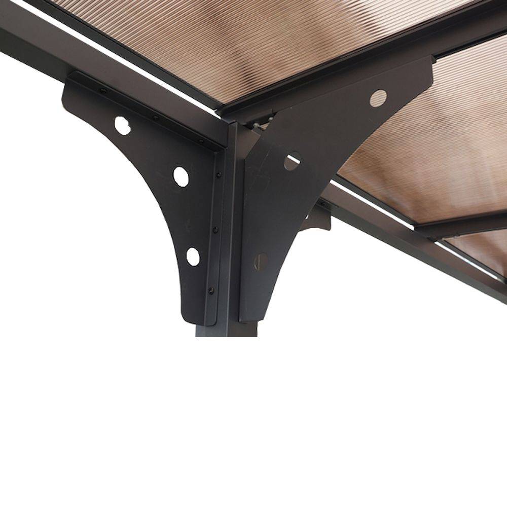 Carport aluminium toit polycarbonate : 1 voiture - 14,70 M2 - Image 2