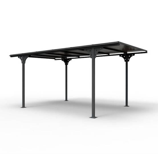 Carport aluminium toit polycarbonate : 1 voiture - 14,70 M2 - Image 11